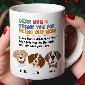 Personalized Gifts For Dog Mom Coffee Mug 05HUPU260124 Mother's Day - Coffee Mugs - GoDuckee
