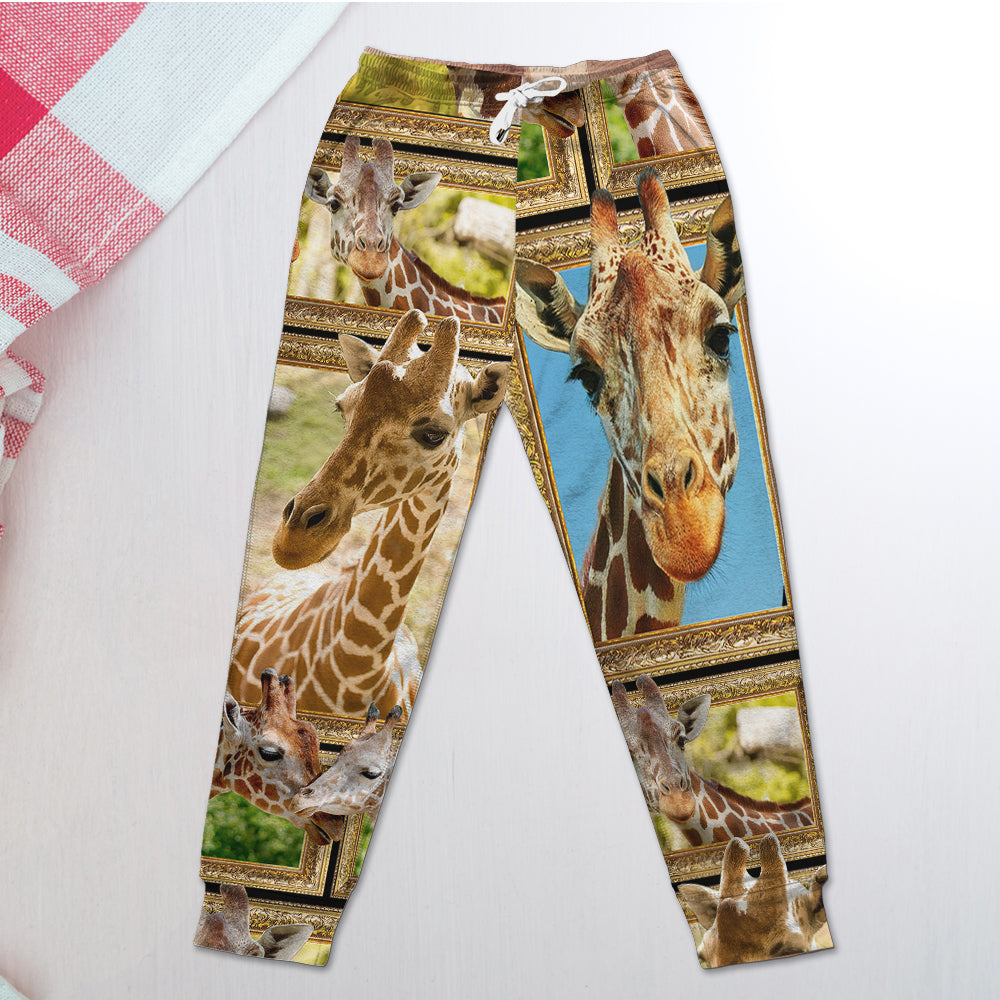Personalized Gifts For Giraffe Lovers Joggers Sweatpants 07QHMH271224 - Shorts and Pants - GoDuckee