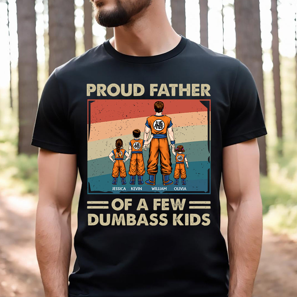 Personalized Gifts For Dad Shirt Proud Father Of A Few Kids 01acdt300324hh - 2D Shirts - GoDuckee