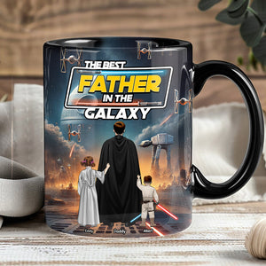 The Best Father In The Galaxy Coffee Mug - Personalized Gifts For Father 03XQQN250425HHHG - Coffee Mug - GoDuckee
