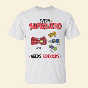Fist Bump - Every Super Dad Needs Sidekicks, Personalized Shirt - Shirts - GoDuckee