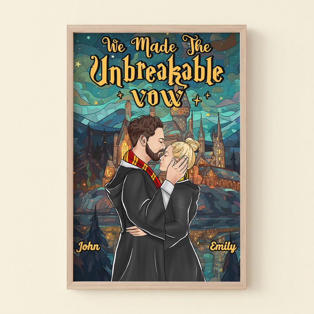 We Made The Unbeakable Vow, Couple Gift, Personalized Light Picture Frame, Wizard Couple Light Frame 01NAHN170823TM - Poster & Canvas - GoDuckee