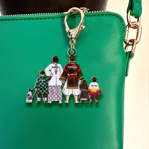Personalized Gifts For Family Keychain Anime Family 03QHHU240225HG - Keychains - GoDuckee