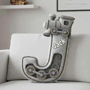 Alphabet Letter Pillow - Personalized Gifts For Train Lovers 02ohta041225 - Pillow - GoDuckee