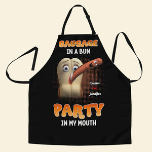 Personalized Gifts For Wife Aprons Party In My Mouth - Aprons - GoDuckee