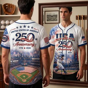 American 250 Baseball Jersey, Personalized Gifts For Sport Lovers 02qhlu250626 - AOP Products - GoDuckee