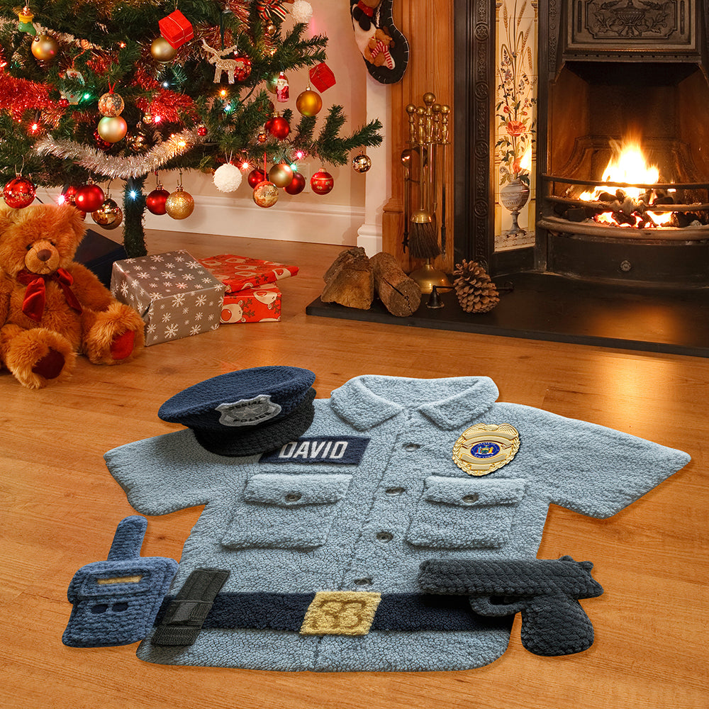 Police Uniform Doormat - Personalized Gifts For Police 04tgqn250925 - Doormat - GoDuckee