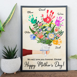 Personalized Gifts For Mom Canvas Print We Will Love You Forever Happy Mother's Day - Canvas Print - GoDuckee