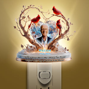 Memorial Heaven Acrylic Night Light Custom Photo Gifts For Heaven 02TGDT060625 - Night Light - GoDuckee