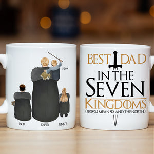 Personalized Gifts For Dad Coffee Mug Best Dad In The Seven Kingdoms 02QHTN250124 Father's Day Gifts - Coffee Mugs - GoDuckee