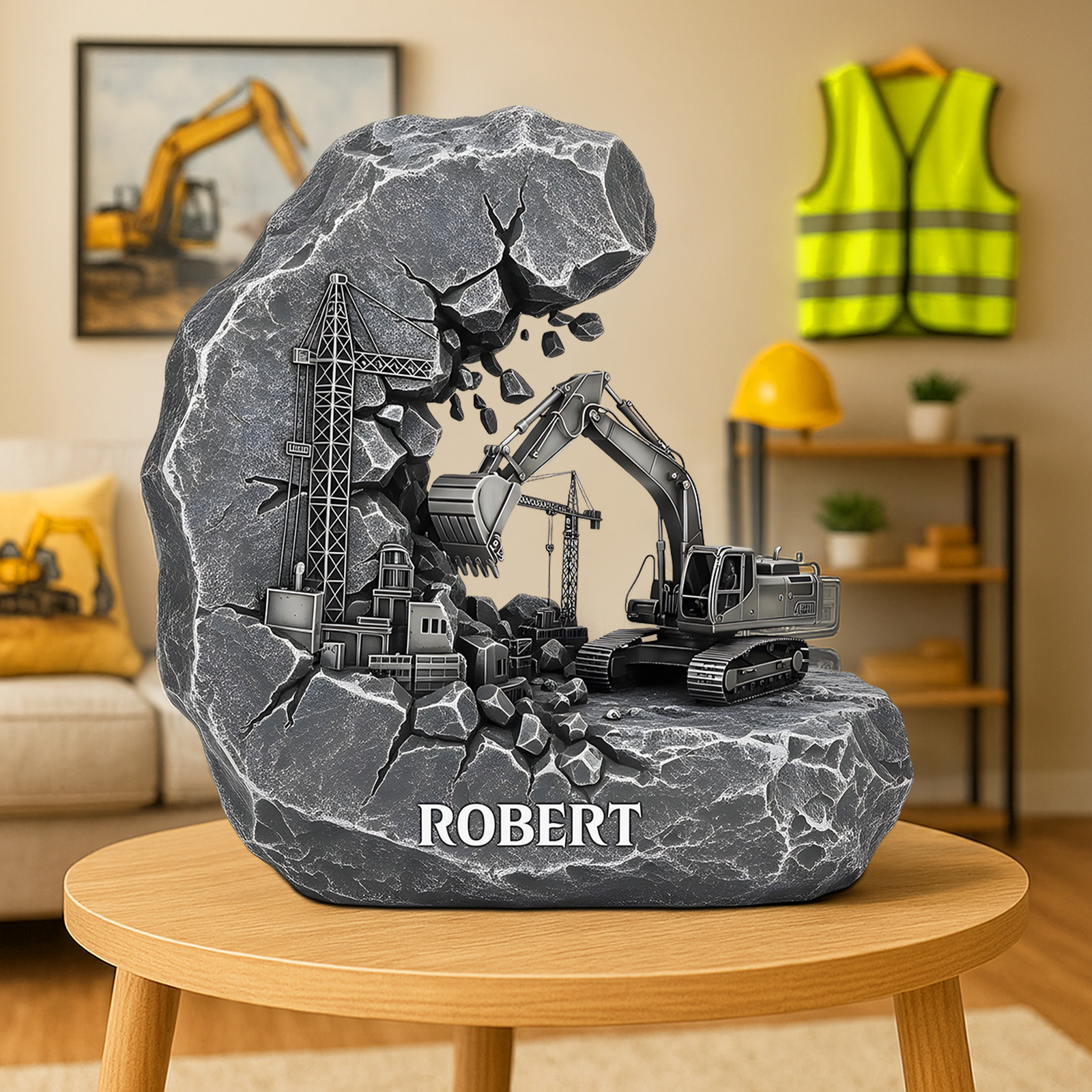 Excavator Operator Acrylic Plaque - Personalized Gifts For Construction Worker 03qhpu110625 - Shaped Plaques - GoDuckee