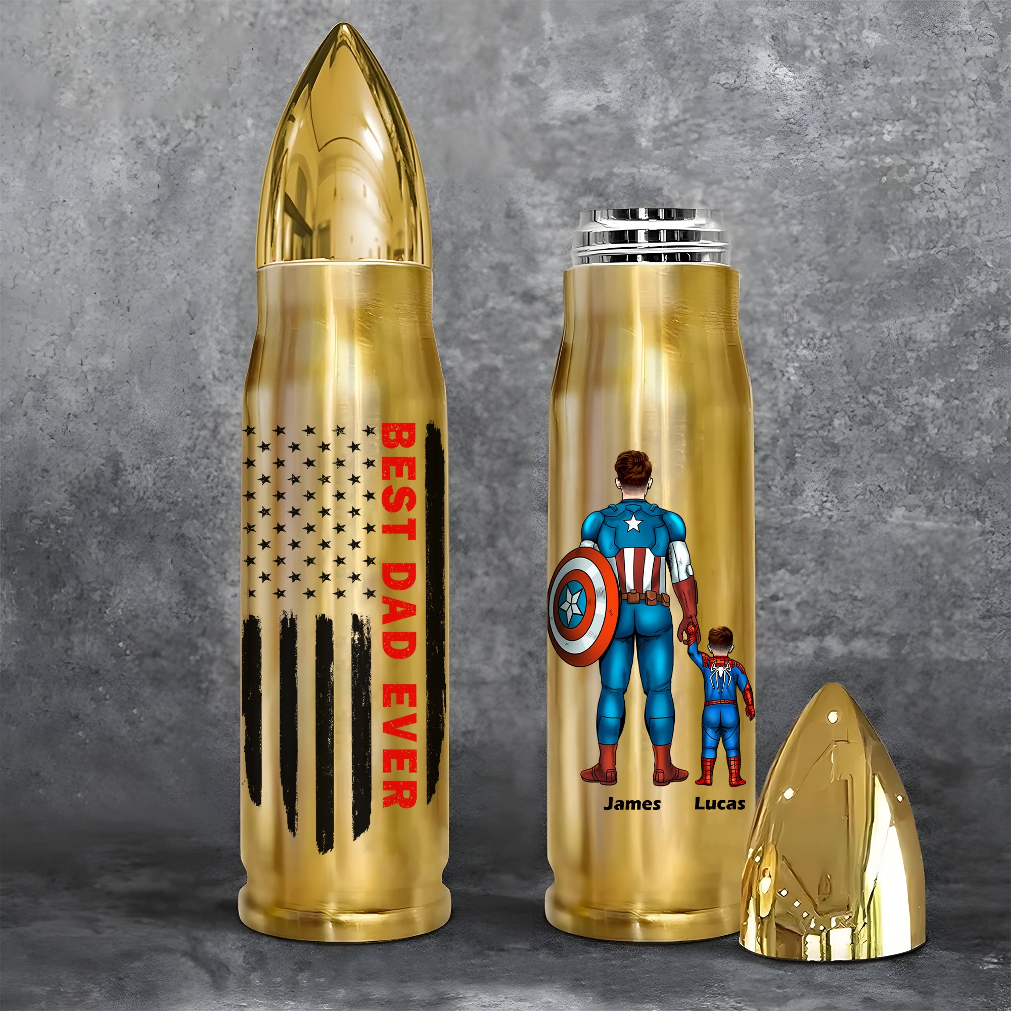 Personalized Gifts For Dad Bullet Tumbler 03natn140524pa Father's Day - Tumbler Cups - GoDuckee