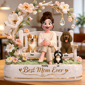 Dog & Cat Mom Acrylic Plaque - Personalized Gifts For Mothers 03totn110326 - Shaped Plaques - GoDuckee