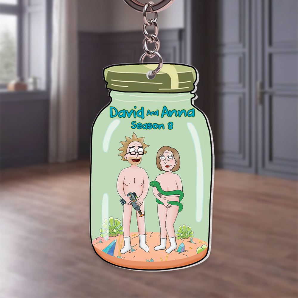 Personalized Gifts For Couple Keychain 05totn120824hg Funny Couple - Keychains - GoDuckee