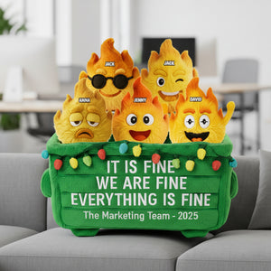 Personalized Funny Gifts For Coworkers Dumpster Fire Shaped Pillow 03natn151125 - Pillow - GoDuckee