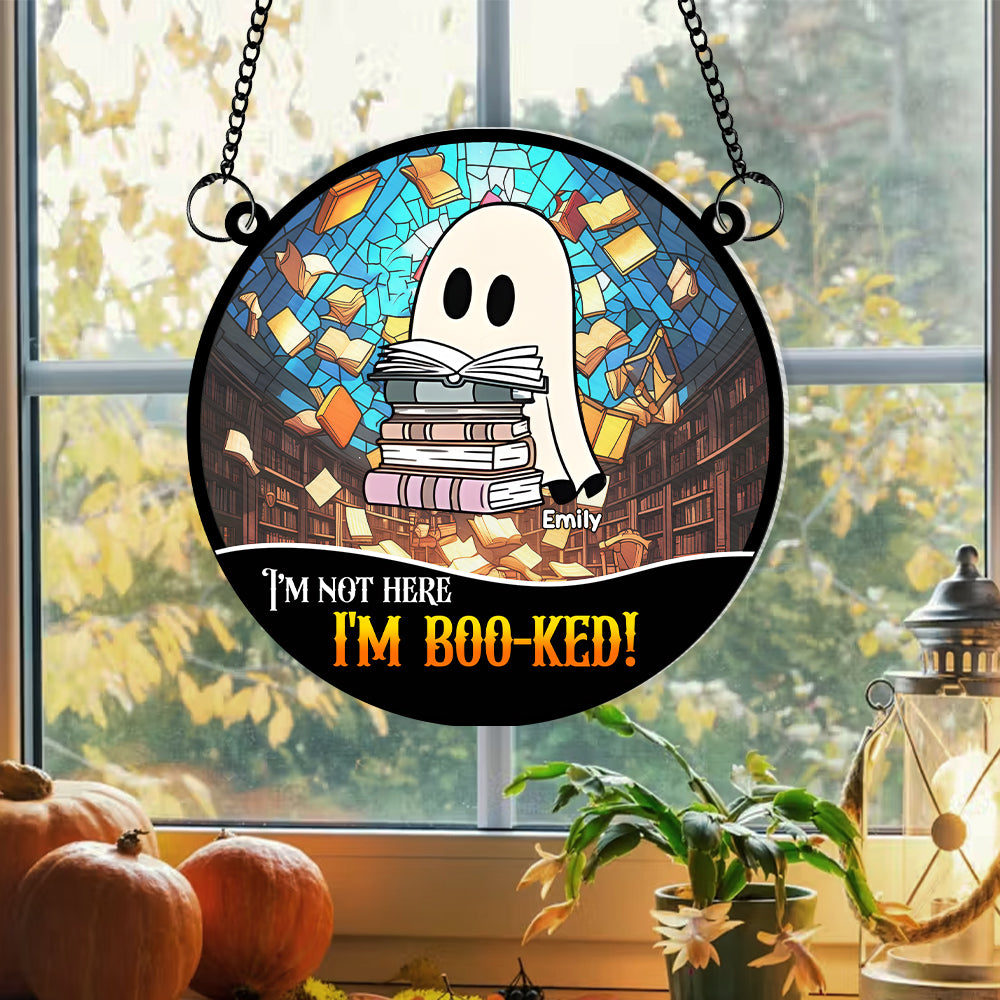 Personalized Gifts for Book Lovers, I'm Boo-ked Acrylic Suncatcher 01TOMH070824 - Ornament - GoDuckee