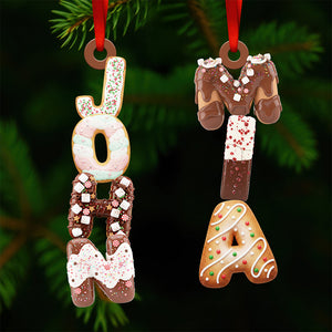 Cookies Alphabet Christmas Ornament Personalized Gifts 02HYDT291025 - Ornament - GoDuckee