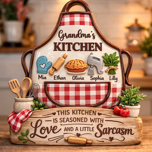 Mama's Kitchen Acrylic Plaque - Personalized Gifts For Mom 04TYQN140326 - Shaped Plaques - GoDuckee