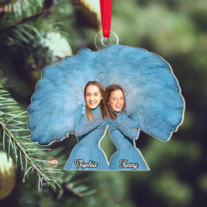 Custom Photo Gifts For Sister Acrylic Ornament 04xqtn230724 Christmas Fan Dance - Ornament - GoDuckee