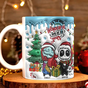 Personalized Christmas Gifts For Couple Coffee Mug 158acqn060924 Most Wonderful Time Of The Year - Coffee Mug - GoDuckee