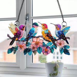 Gifts For Bird Lovers Hummingbird Suncatcher Ornament 07acqn280824 - Ornament - GoDuckee