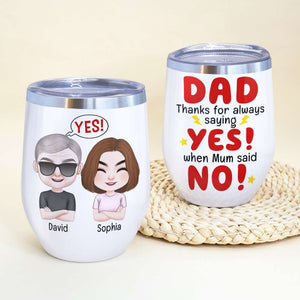 Personalized Coffee Mug - Dad thanks for always saying yes - Coffee Mug - GoDuckee