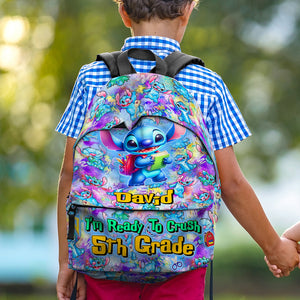 Cartoon Backpack Personalized Gifts For Kids 01hutn170625 - Backpack - GoDuckee
