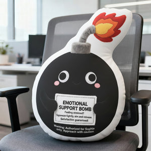 Emotional Support Bomb Custom Shape Pillow - Personalized Gifts For Coworker 04qhqn151125 - Pillow - GoDuckee