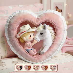 Horse And Girl Custom Shape Pillow - Personalized Gifts For Horse Lovers 03pgmg161225 - Pillow - GoDuckee