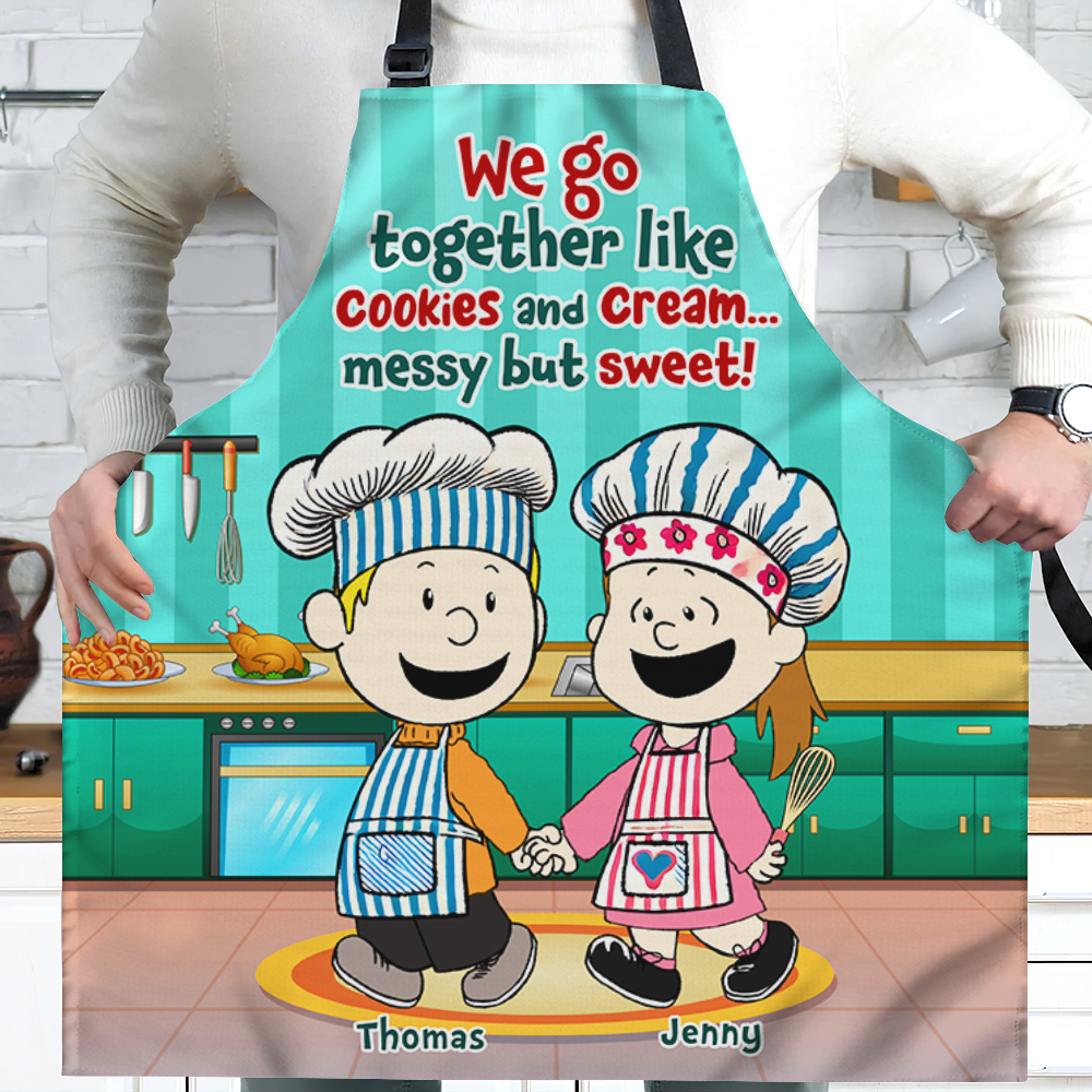 Personalized Gifts For Couple Aprons 01ohpu211224 - Aprons - GoDuckee