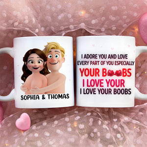 Naughty Coffee Mug - Personalized Gifts For Couple 04OHDT011225 - Coffee Mug - GoDuckee