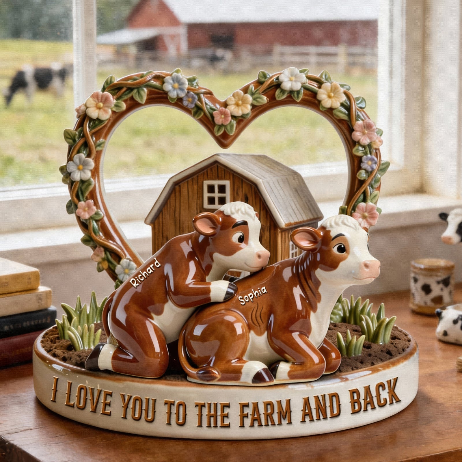Cow Couple Farm Acrylic Plaque – Personalized Gifts For Couple 03ohqn311225 - Shaped Plaques - GoDuckee