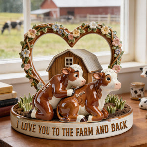 Cow Couple Farm Acrylic Plaque – Personalized Gifts For Couple 03ohqn311225 - Shaped Plaques - GoDuckee