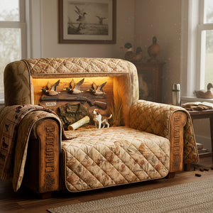 Duck Hunting Quilted Sofa Cover - Personalized Gifts For Hunters 04kita050226 - Sofa Cover - GoDuckee