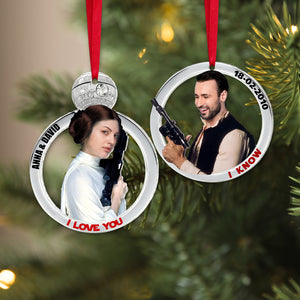 Set Of 2 Personalized 04QHTN061123 Ornaments For Couple, Christmas Gift For Couple - Ornament - GoDuckee