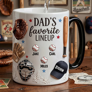 Baseball Dad Magic Coffee Mug - Personalized Gifts For Dad 03tydh240426 - Coffee Mug - GoDuckee