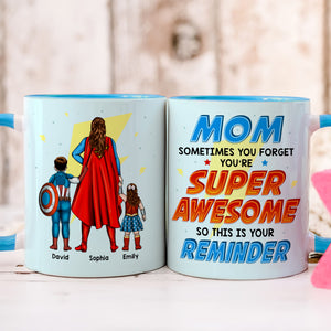 Personalized Gifts For Mom Coffee Mug Super Awesome Reminder 03qhqn060424pa Mother's Day - Coffee Mugs - GoDuckee