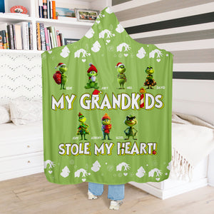 Personalized Christmas Gifts For Grandma Wearable Blanket Hoodie 02kalu111124 - Blanket - GoDuckee