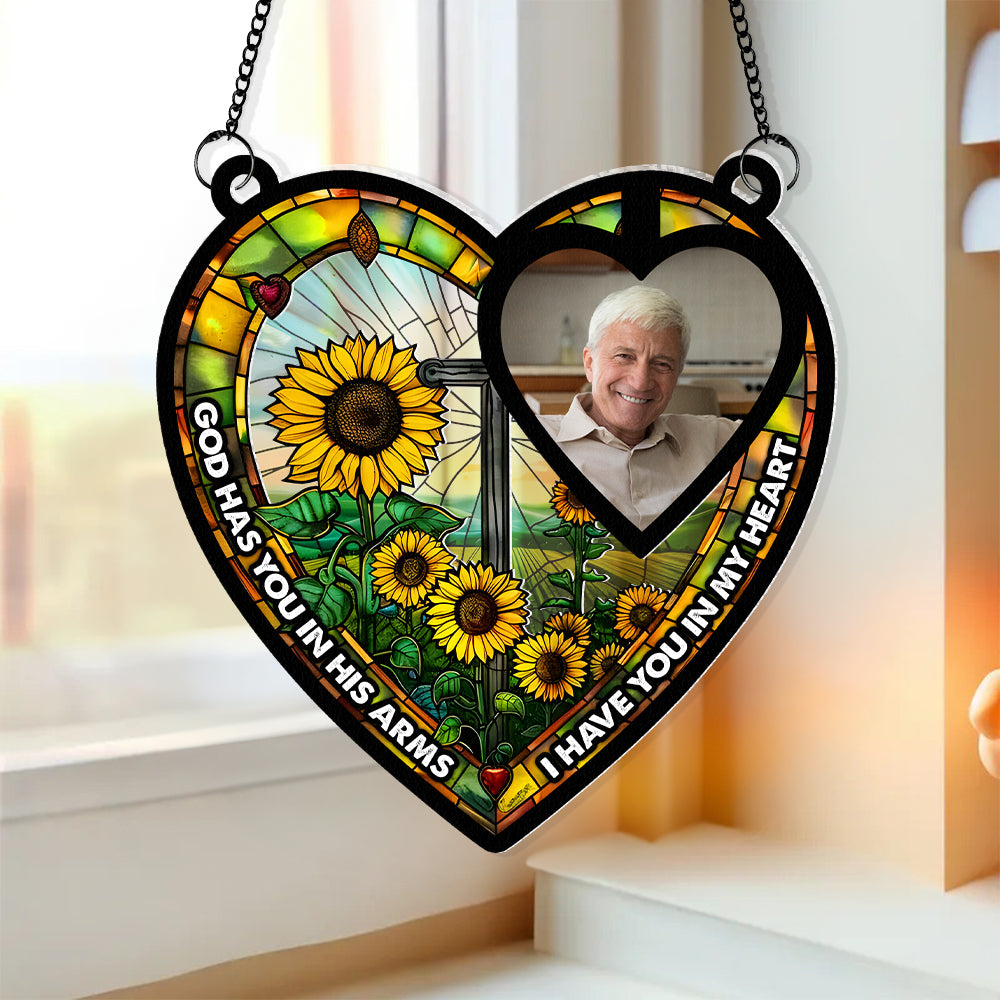 Custom Photo Gifts For Memorial Suncatcher Ornament 01NAPU120824 - Ornament - GoDuckee