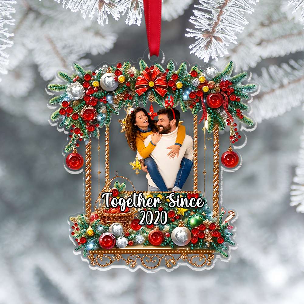 Custom Photo Gifts For Couple Acrylic Ornament 02DGMH200924 Christmas Decorations - Ornament - GoDuckee