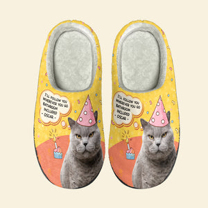 Naughty Cat Dog, Personalized Home Slippers, Gifts For Dog Cat Lovers - Shoes - GoDuckee