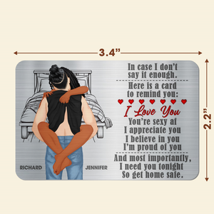 Personalized Gifts For Couple Wallet Card, Be Safe I Need You 04QHQN301224HG - Wallet Card - GoDuckee