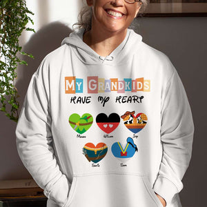 Personalized Gifts For Grandma Shirt My Grandkids Have My Heart 01QHMH260224 - 2D Shirts - GoDuckee