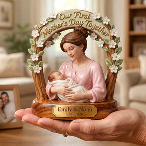 Our 1st Mother's Day Together Acrylic Plaque - Personalized Gifts For Mother 03tyqn110326 - Shaped Plaques - GoDuckee