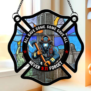 Personalized Gifts For Firefighter Suncatcher Ornament 01qnqn230724 - Ornament - GoDuckee