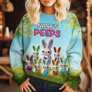 Personalized Gifts For Easter Day 3D Shirt Bunny Peeps 01OHMH220125 - AOP Products - GoDuckee