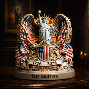 America 250th Anniversary Goddess Of Freedom Acrylic Plaque - Personalized Gifts 03tylu040326 - Shaped Plaques - GoDuckee