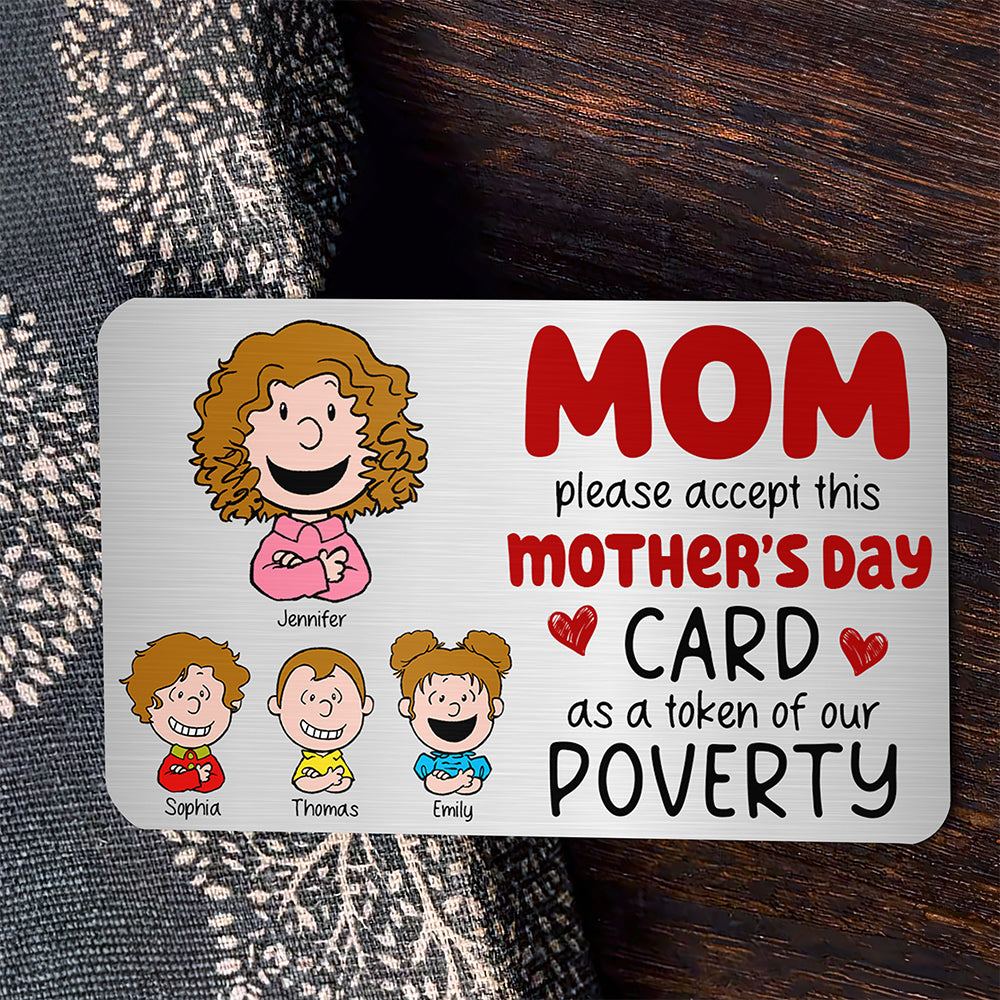 Personalized Gifts For Mom Aluminum Wallet Card 021toqn210125hh - Wallet Card - GoDuckee