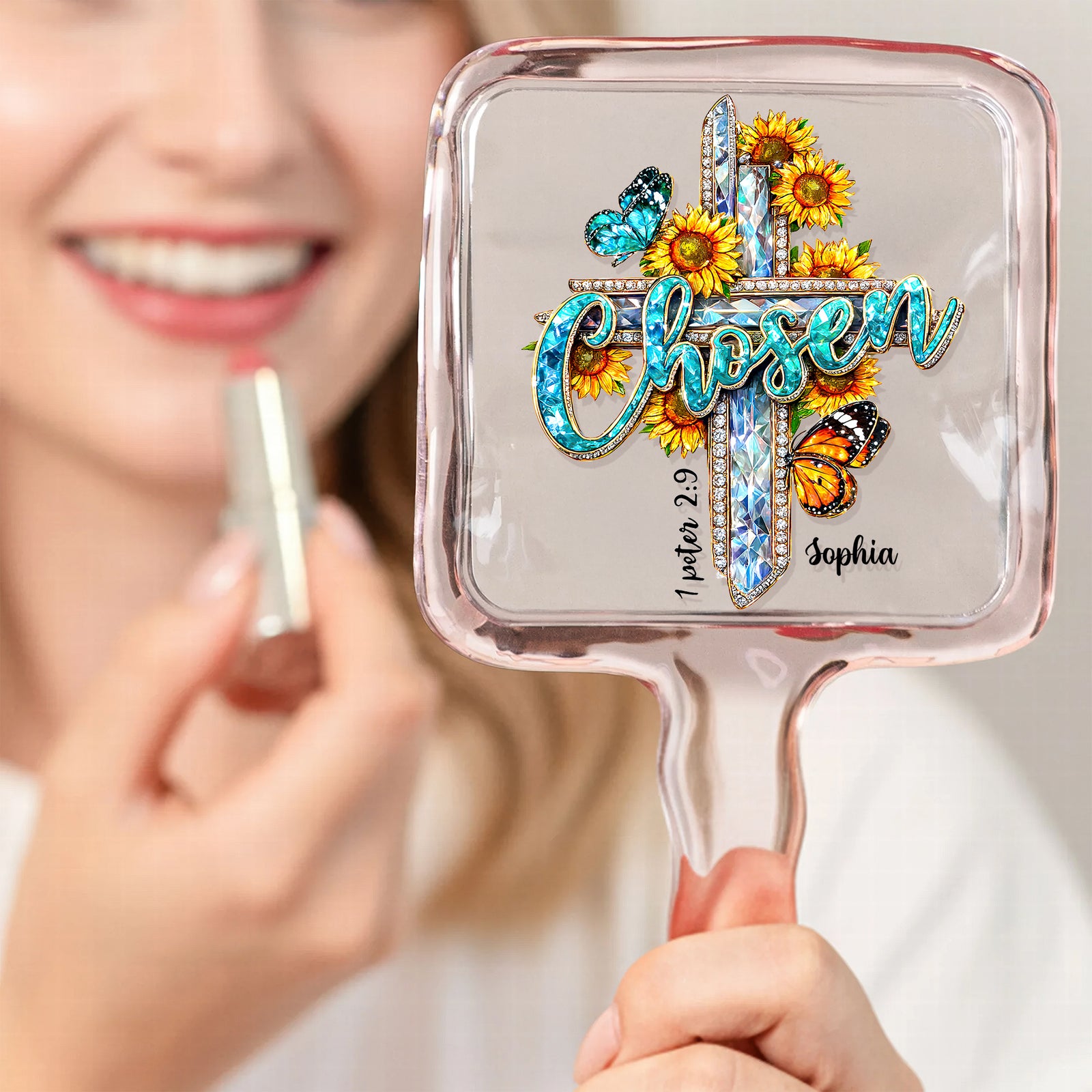 Personalized Gifts For Christians Handheld Mirror 03hutn051225 - Mirror - GoDuckee