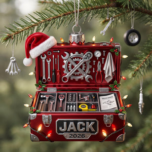 Mechanical Box Ornament - Personalized Gifts For Mechanic Christmas Ornament 09PGLU191026 - Ornament - GoDuckee